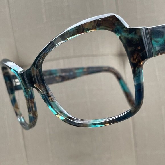 Kirkland Signature Eyeglasses Frame Blue Tortoise Glasses 55[]16 140 Made Italy - Picture 2 of 12